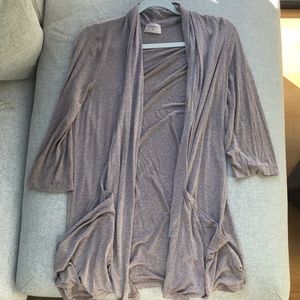 EVERLY light, tan open/oversized cardigan | S